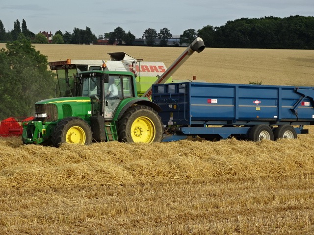 tractor in field image